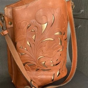 Cross body Brown Genuine Leather Bag/purse